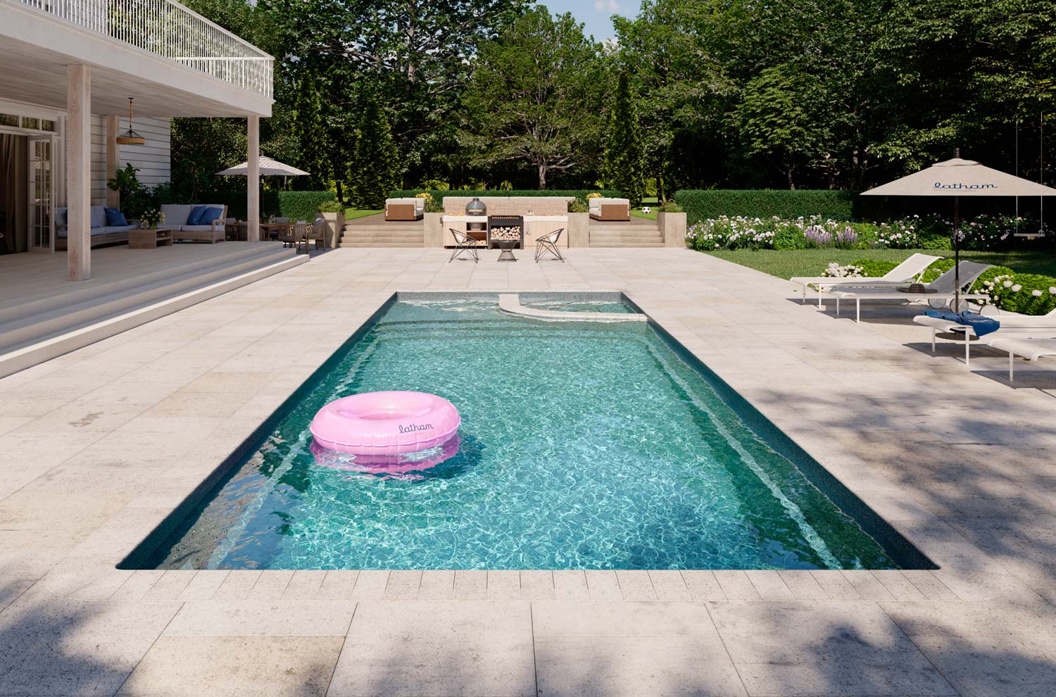 Liberty Heavenly 14 Deluxe fiberglass pool photo 1
